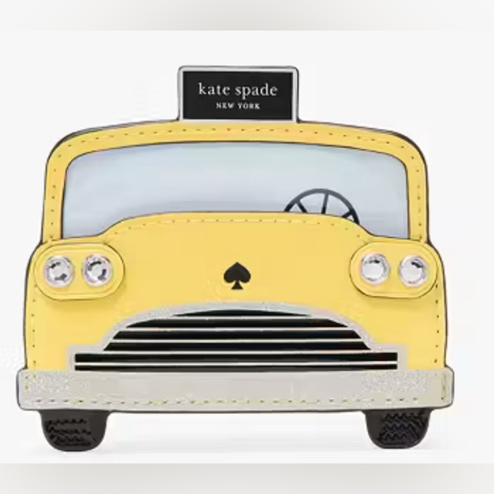 Kate Spade Hey Taxi Embellished Card nwt